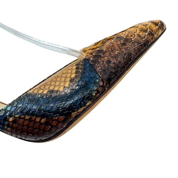 Alexandre Birman Burmese Python Ankle Strap Stiletto Heels Women’s Size EU 39 - Picture 4 of 12